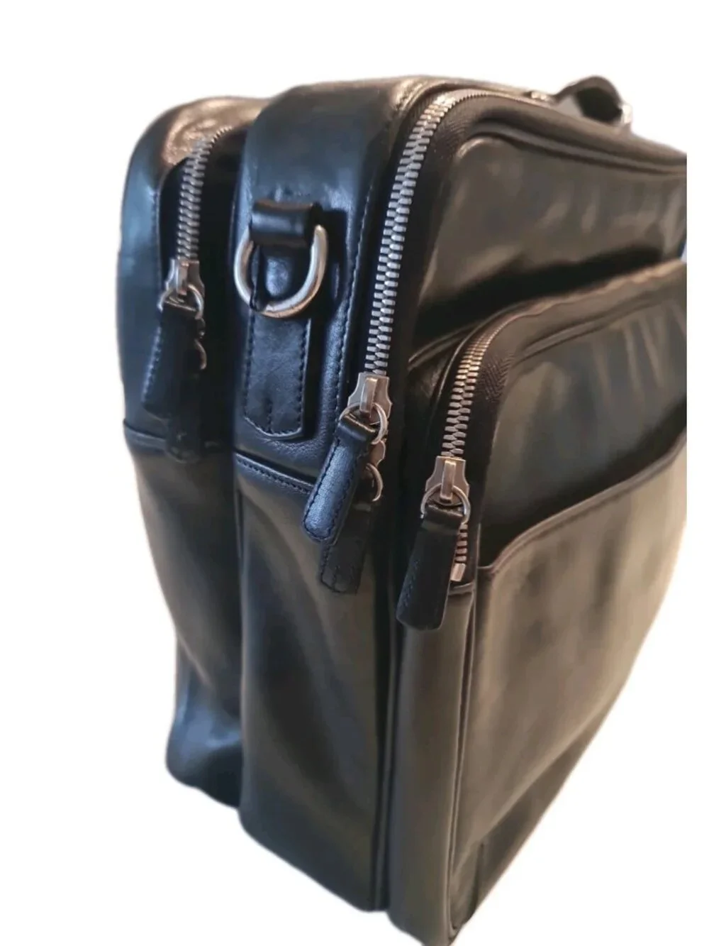 Coach Briefcase Dark Brown Leather G1S-5306 With Strap Retail $698 Vintage